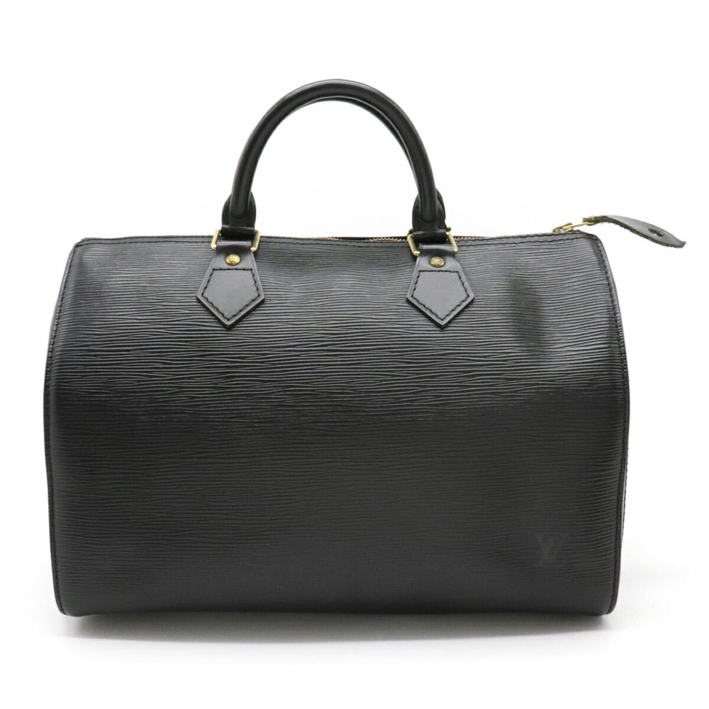 LOUIS VUITTON Louis Vuitton Epi Speedy 30 Handbag Leather Noir Black M59022